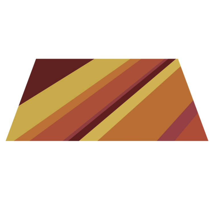 Dywan winylowy retro ciepłe paski vintage - TenStickers