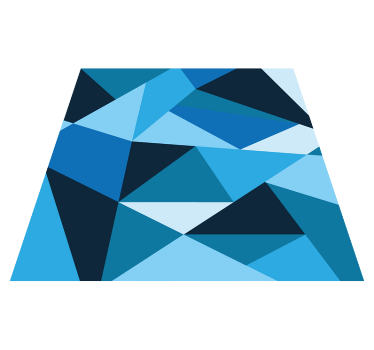 Dywan winylowy nordic w niebieskie paski - TenStickers