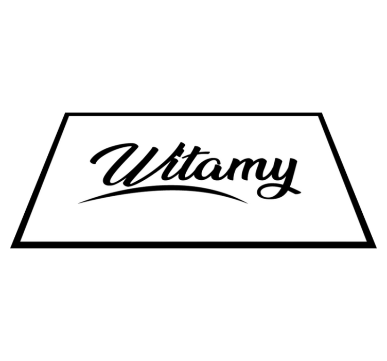 Dywan winylowy napisy witamy znak powitalny - TenStickers