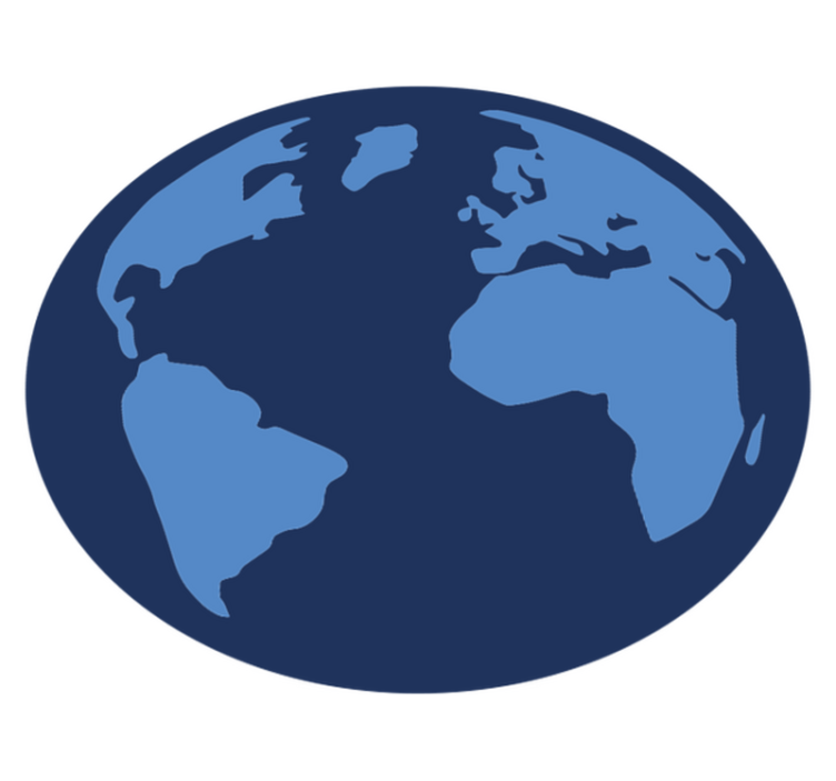 Dywan winylowy mapa świata reprezentacja globu - TenStickers