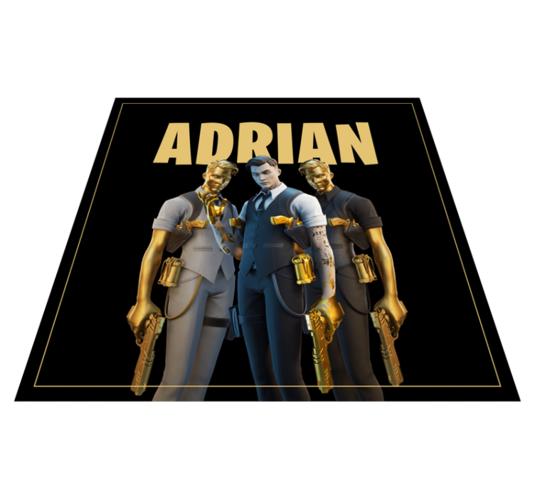 Dywan winylowy dla nastolatków niestandardowe postacie trio - TenStickers