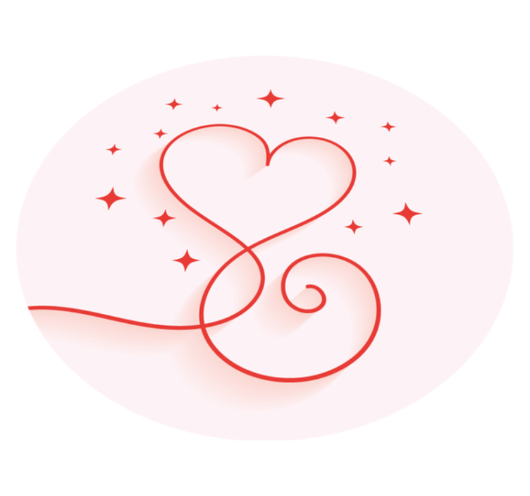 Dywan winylowy do salonu wzór w kształcie serca - TenStickers