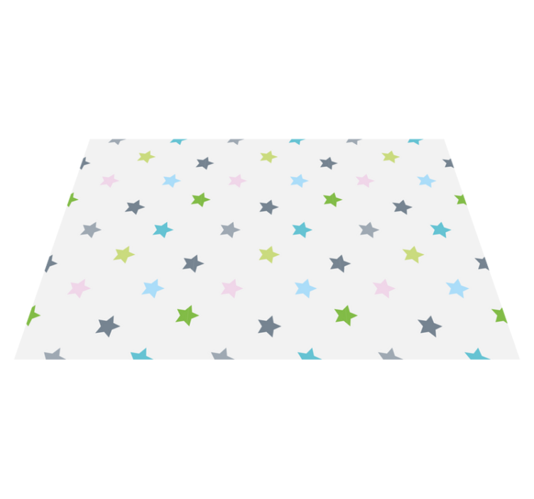 Dywan winylowy w gwiazdki minimalistyczne kolory - TenStickers