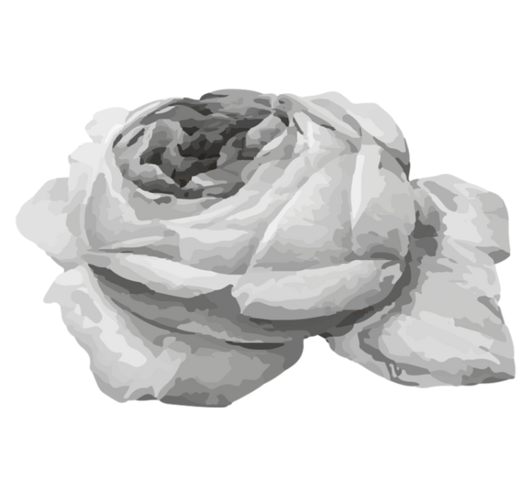 Dywan winylowy w kwiaty i rośliny kwiat róży - TenStickers