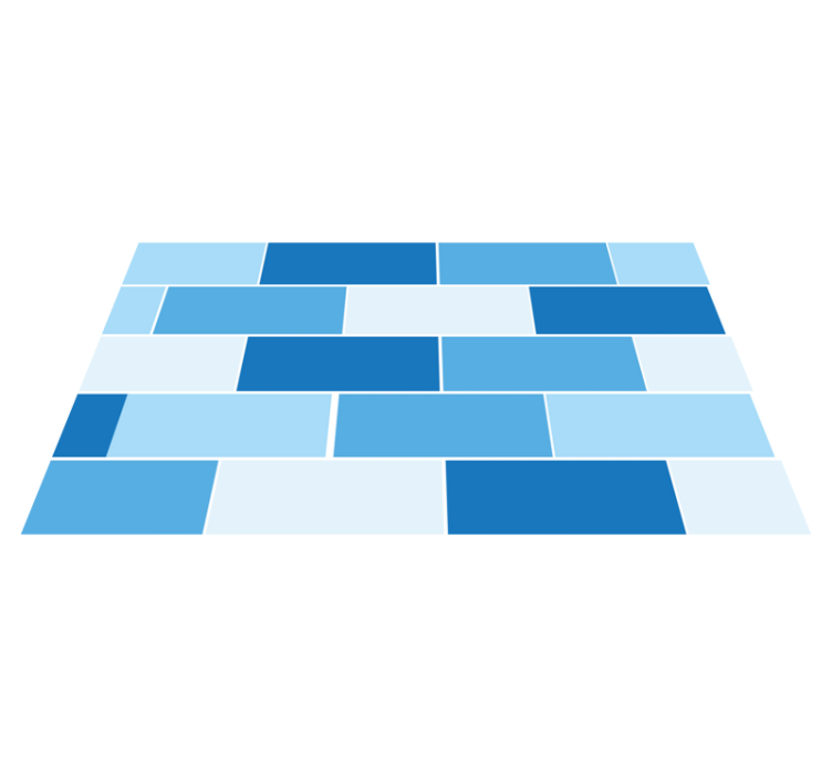 Dywan winylowy imitacja płytek wzór niebieskiej cegły - TenStickers