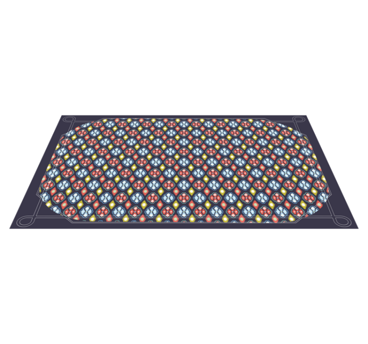 Dywan winylowy do przedpokoju kolorowa kompozycja mozaikowa - TenStickers