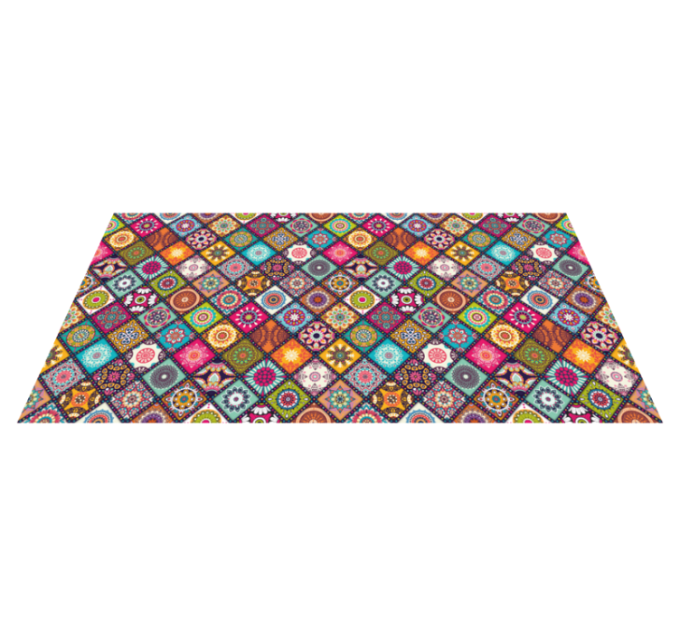 Dywan winylowy imitacja płytek żywy dekoracyjny - TenStickers