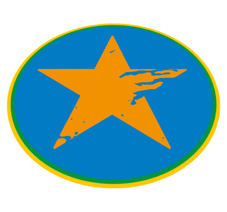 Dziecięcy dywan winylowy niebieski akcent gwiazdowy - TenStickers