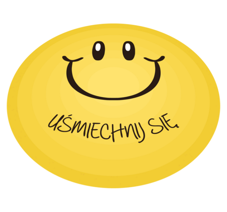 Chodnik winylowy do przedpokoju uśmiech mruga twarz - TenStickers