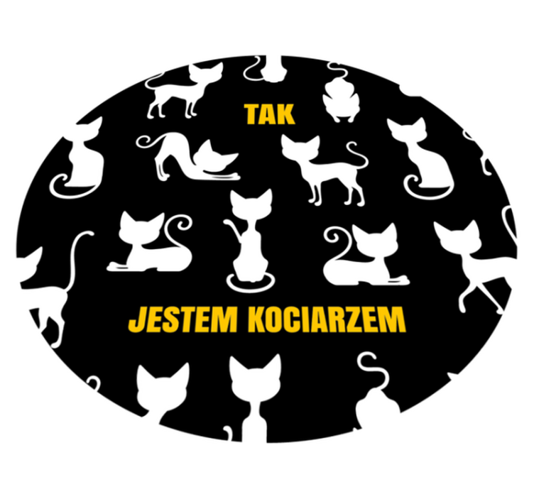 Dywan winylowy zwierzęta Tak, jestem kotem - TenStickers
