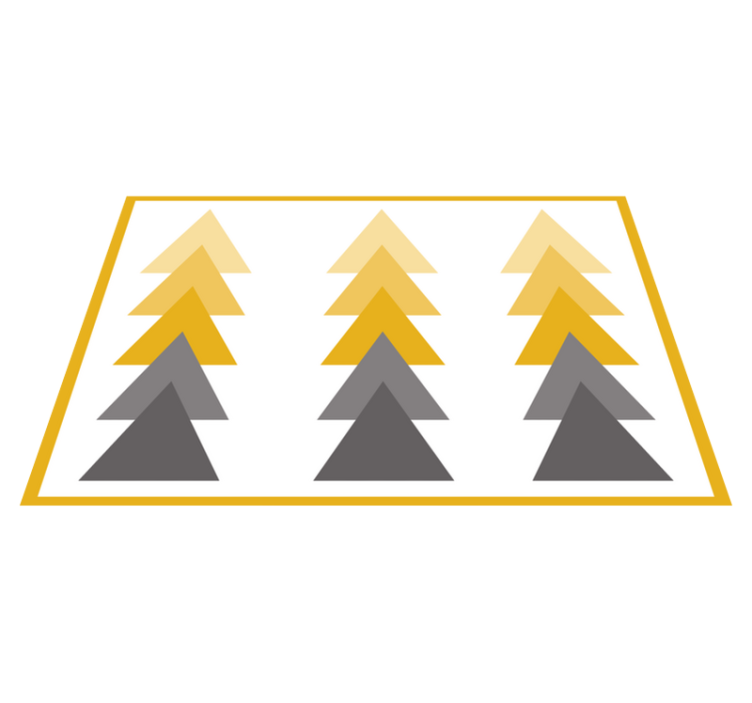 Dywan winylowy wzór geometryczny trójkątna kaskada kolorów - TenStickers