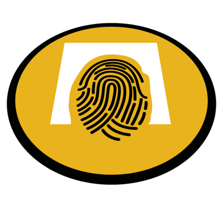 Dywan winylowy z mozaiką wzór odcisku palca - TenStickers