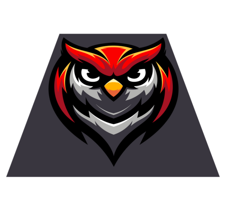 Dywan winylowy dla nastolatków graficzna sowa bold - TenStickers