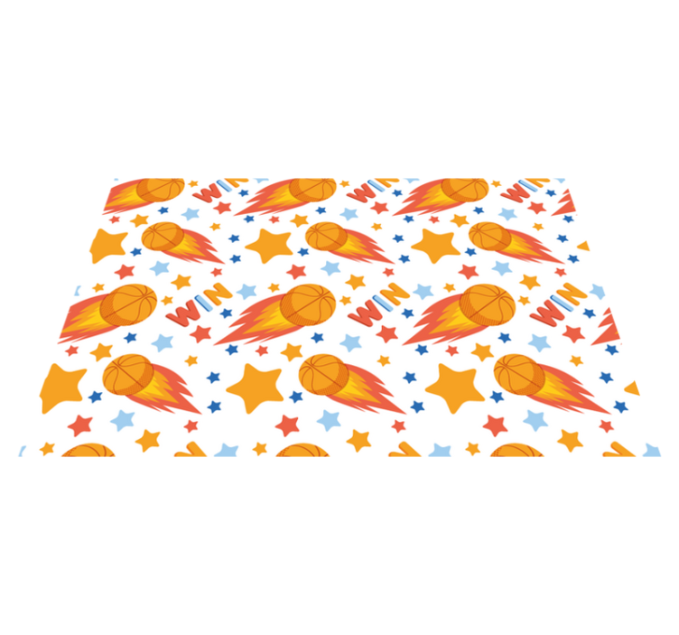 Dywan winylowy z grą sportowy projekt gwiazd - TenStickers