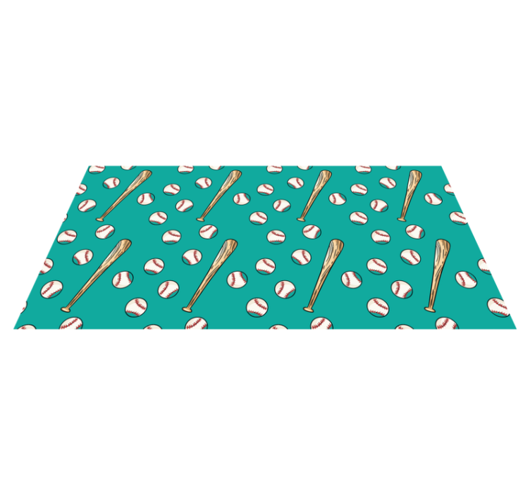 Dywan winylowy z grą zabawa wzorem baseballowym - TenStickers