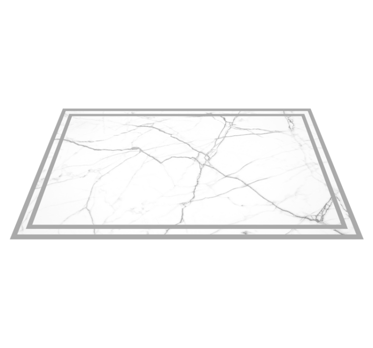 Dywan winylowy marmurowy eleganckie białe prążki - TenStickers