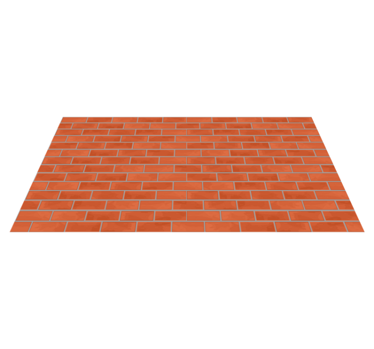 Dywan winylowy tekstura Wzór z czerwonych cegieł - TenStickers