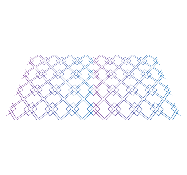 Dywan winylowy wzór geometryczny diamenty i linie - TenStickers