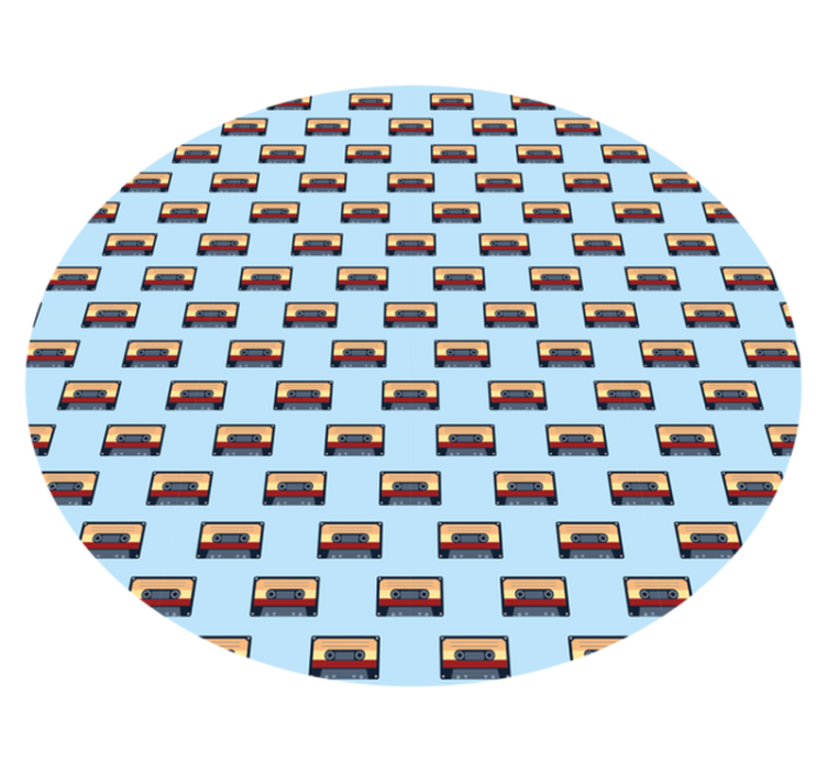 Dywan winylowy retro w koncepcji kasety retro - TenStickers