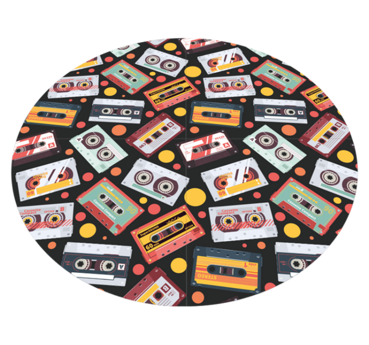 Dywan winylowy retro w stylu kasetowym - TenStickers