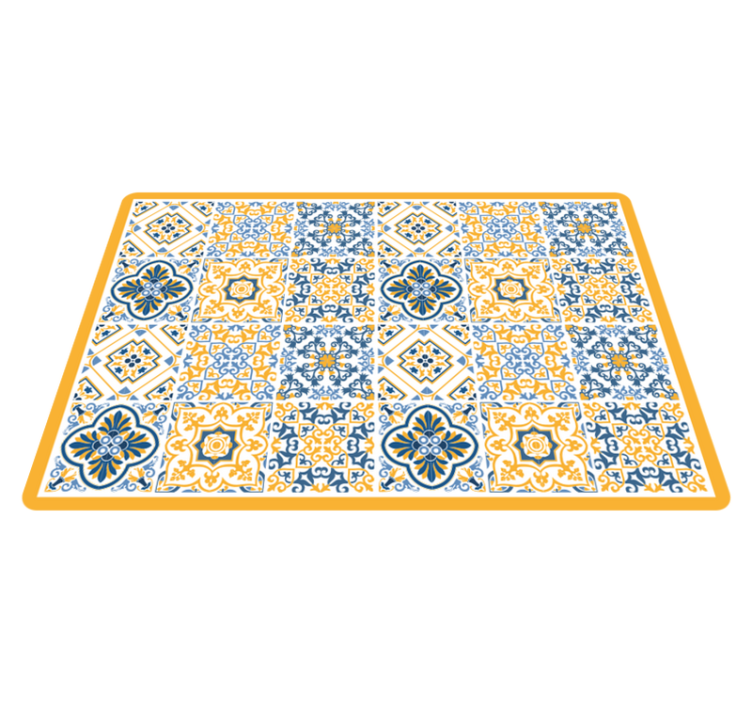 Dywan winylowy imitacja płytek żywe mozaikowe aranżacje - TenStickers