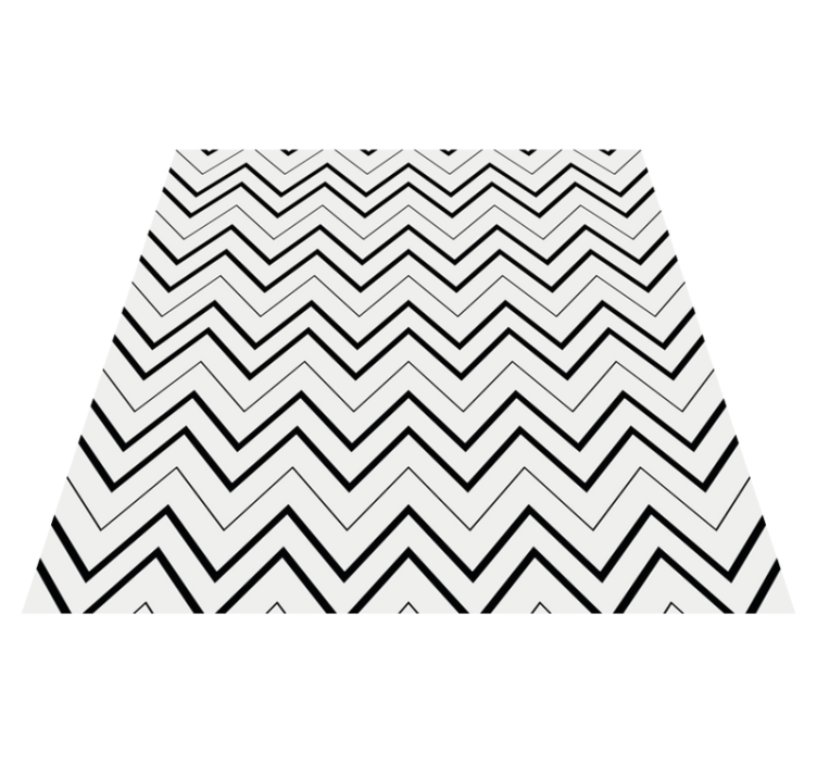Minimalistyczny dywan winylowy w stylu chevron - TenStickers