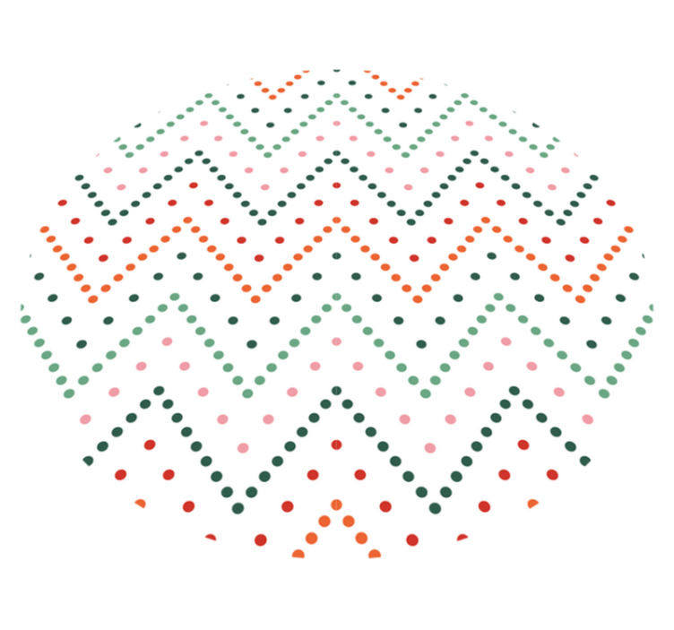 Dywan winylowy w gwiazdki wzór kropek szewronowych - TenStickers