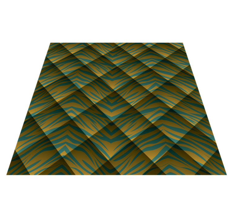 Kwadratowy dywan winylowy Zebra druku abstrakcyjne tło - TenStickers