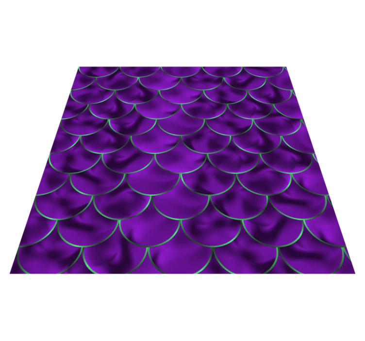 Dywan winylowy wzór zwierzęcy w motyw łusek syreny - TenStickers