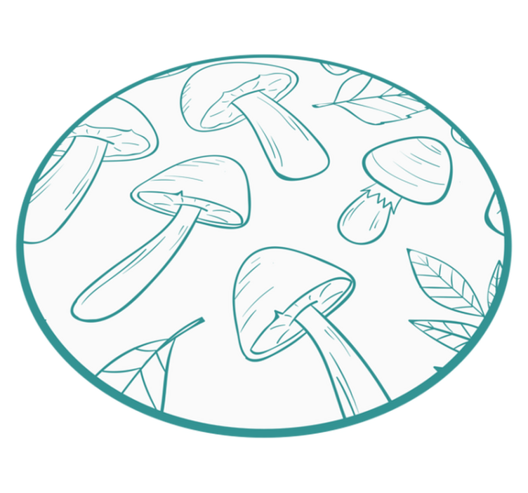 Dywan winylowy natura motyw liścia grzyba - TenStickers