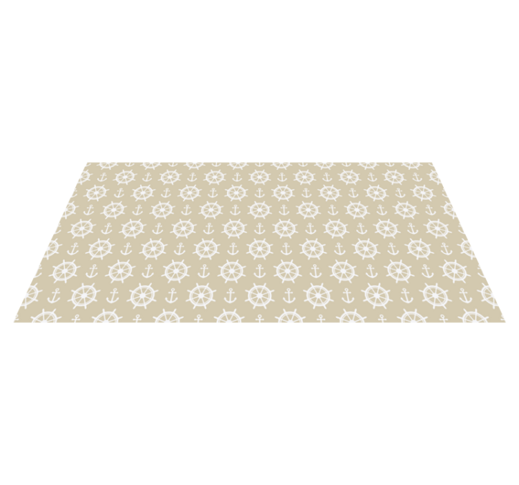Dywan winylowy do salonu motyw kompasu morskiego - TenStickers
