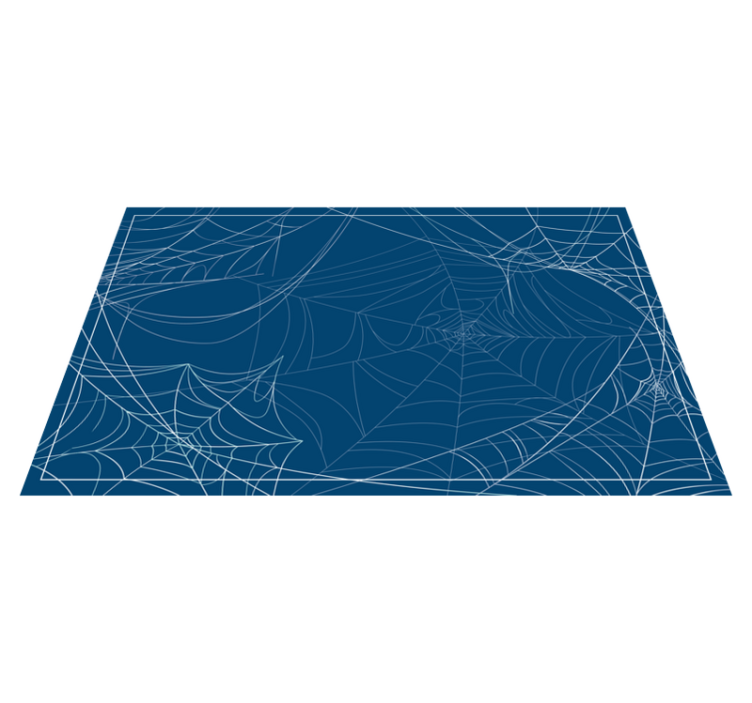Dywan winylowy na halloween wzór pajęczyn - TenStickers