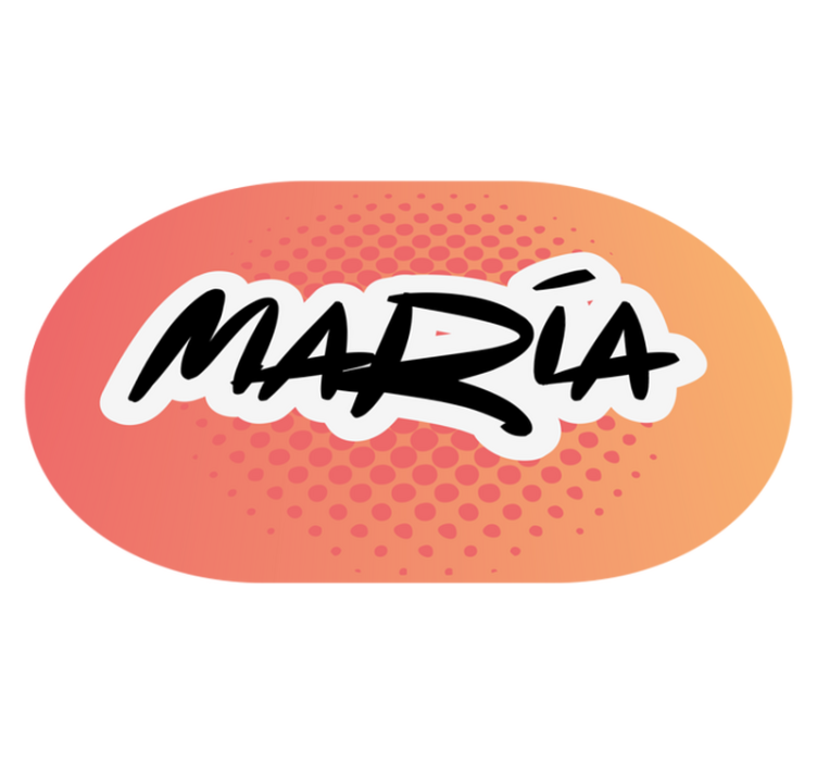 Dywan winylowy z imieniem projekt nazwy - TenStickers