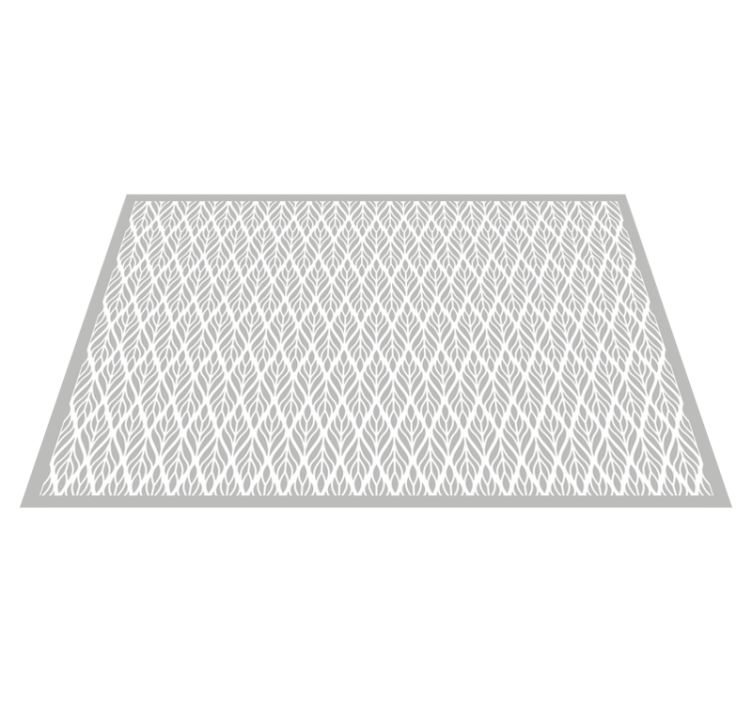 Nowoczesny dywan winylowy wzór szarego liścia - TenStickers