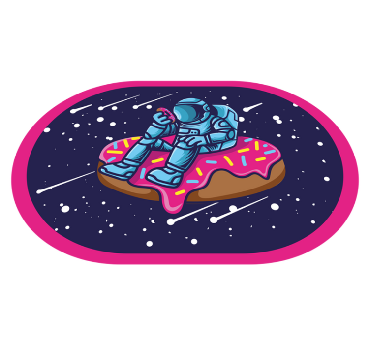Dywan winylowy dla nastolatków astronauta na pączku - TenStickers