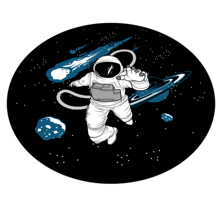 Dywan winylowy Ręcznie rysowane astronauty - TenStickers