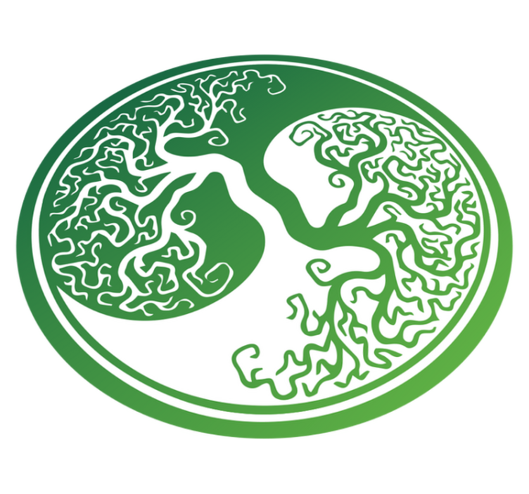 Dywan winylowy natura skomplikowany wzór drzewa - TenStickers