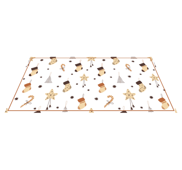 Dywan winylowy Boże Narodzenie prezenty brokat - TenStickers