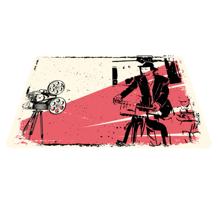 Dywan winylowy retro klasyczna scena filmowa - TenStickers