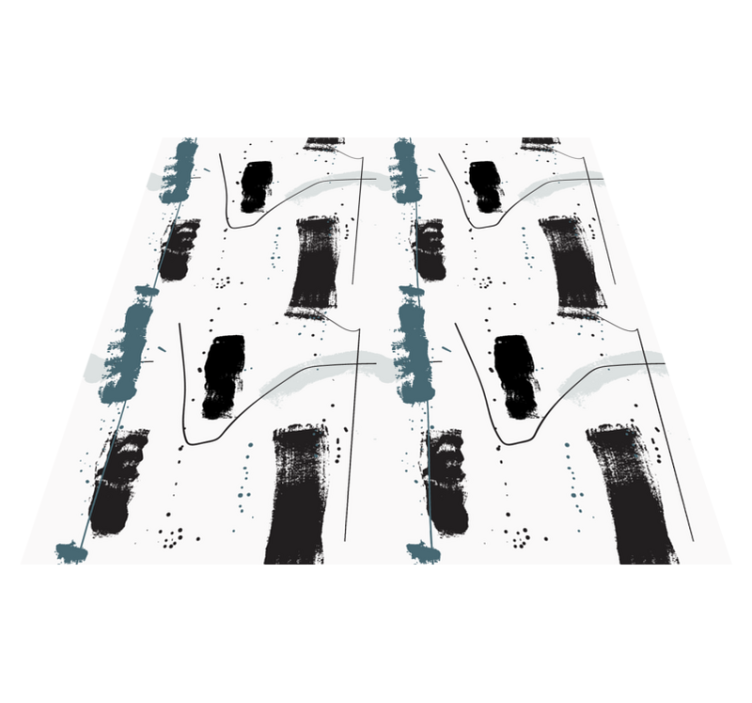 Minimalistyczny dywan winylowy liniowe kształty abstrakcyjne - TenStickers