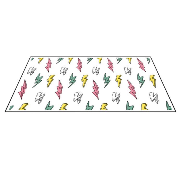 Dywan winylowy z grą wzór błyskawicy - TenStickers