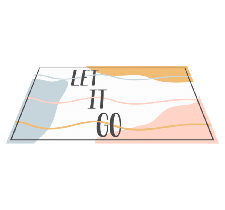 Dywan winylowy napisy puść to - TenStickers