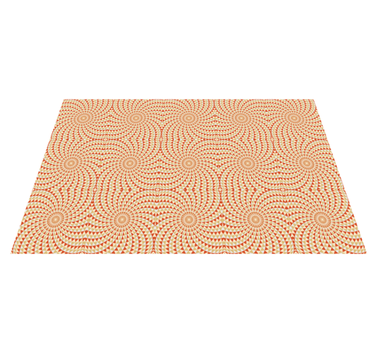 Dywan winylowy z mandalą szczegół wzoru mandali - TenStickers