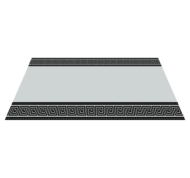 Dywan winylowy geometryczny wzór grecka granica progu - TenStickers