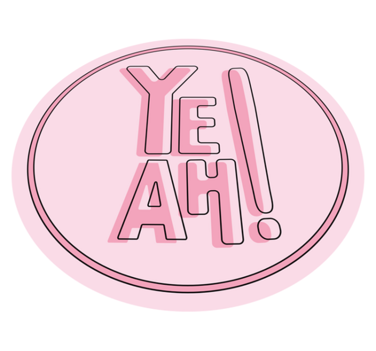 Dywan winylowy napisy wyrazisty motyw tekstowy - TenStickers