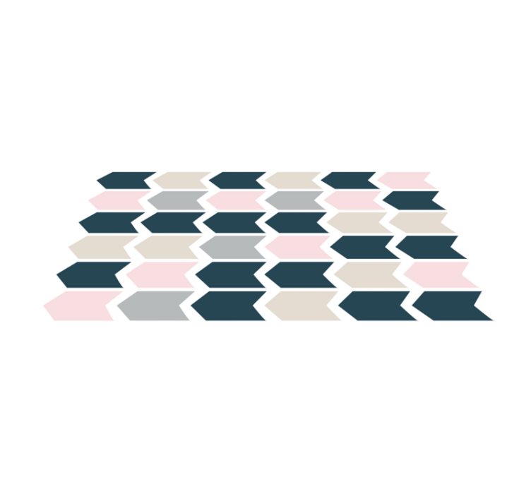 Dywan winylowy wzór geometryczny stylowy wzór geometryczny - TenStickers