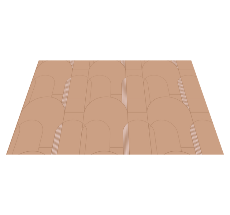 Dywan winylowy w paski powierzchnia wzoru łuku - TenStickers