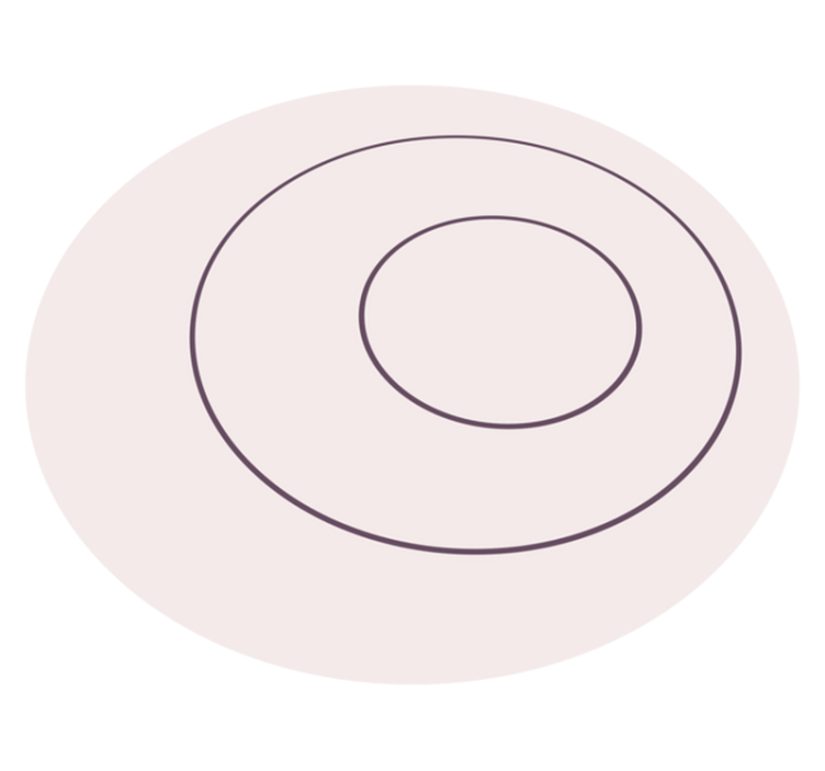 Dywan winylowy minimalizm minimalistyczny okrągły design - TenStickers