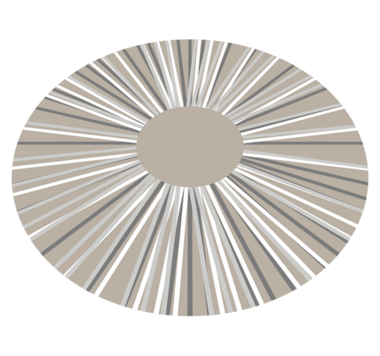 Dywan winylowy wzór geometryczny geometryczny motyw kołowy - TenStickers