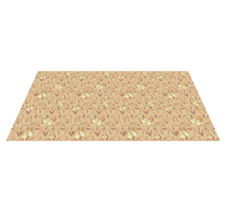 Dywan winylowy do salonu zestaw z kwiatowym wzorem - TenStickers